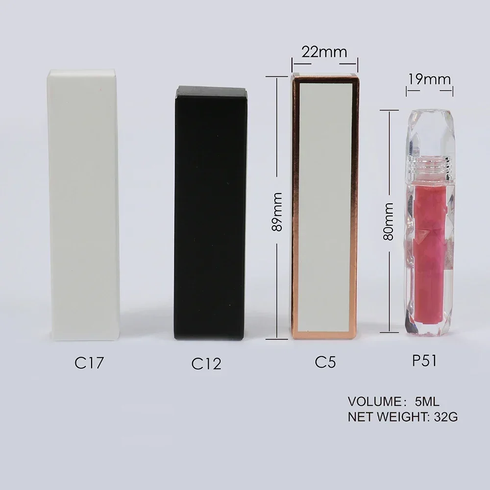 Clear Gloss Tube Lipgloss Private Label Langdurige lipgloss Make-up Private Label Lipstick Aangepast logo