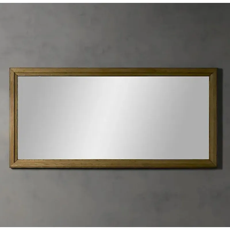 country retro furniture American RH original single Nordic extremely simple full-length mirror Italian style solid wood b