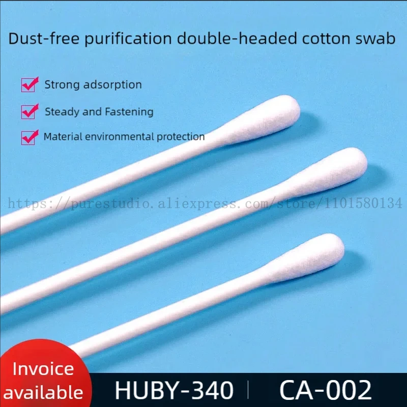 Round head cotton swab CA-002 Dust-free cleaning for Optical fiber、lens、camera、screen wiper HUBY-340 Sanyo Japan 3‘’cotton head