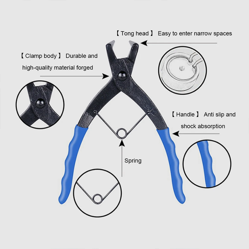 Long Nose Bent Retaining Clip Circlip Removal Tool。Snap Ring Pliers 90° Bent Nose Spring Loaded 90 Degree Circlip