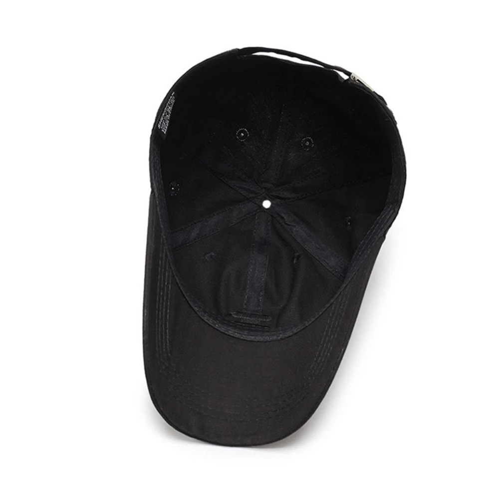 Baseballkappen mit dreifach horizontalen Sticklinien, Frühling und Herbst, verstellbare Freizeithüte für den Außenbereich, Sonnenschutzhut – Detail 11