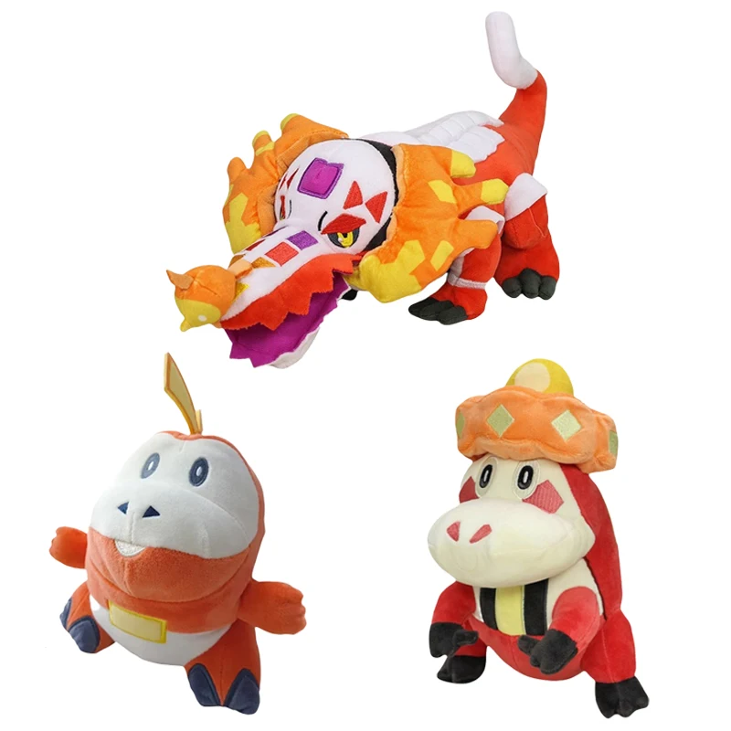 Pokemon Plush Scarlet&Violet Fuecoco Evolution Crocalor Stuffed Doll Skeledirge Toys Kawaii anime Toys Hobbies Gift For Kids