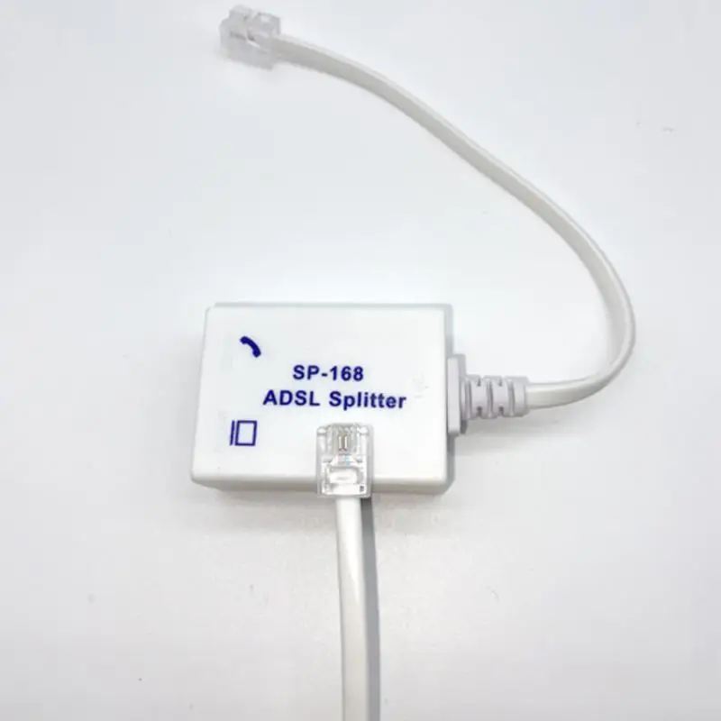 1Pcs DSL Filter Splitter ADSL Splitter For Phone Line Male To 2 Female RJ11 6P4C/6P2C Telephone Modem Converter Adapter
