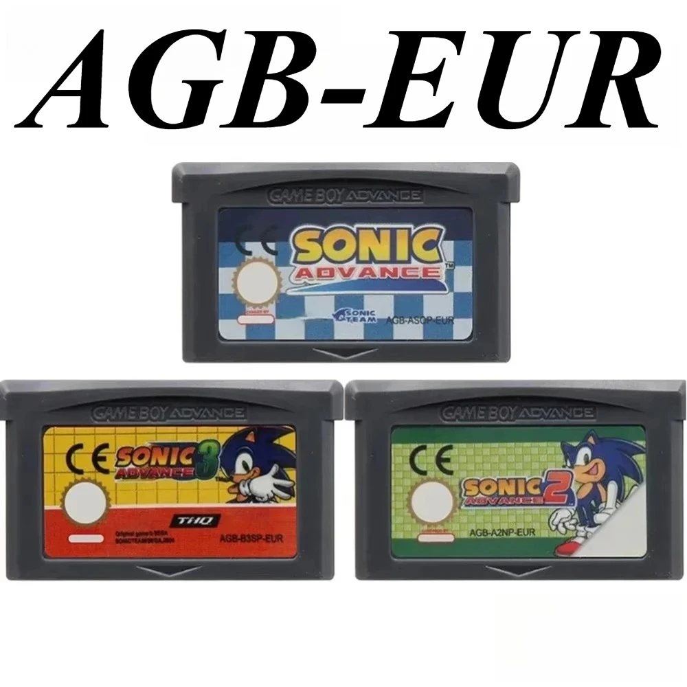 Sonic 3 США/EUR 32-битный картридж для видеоигр Advance для GBA/GBA NDS (слот GBA) |   Качественный и красивый подарок для ребенка