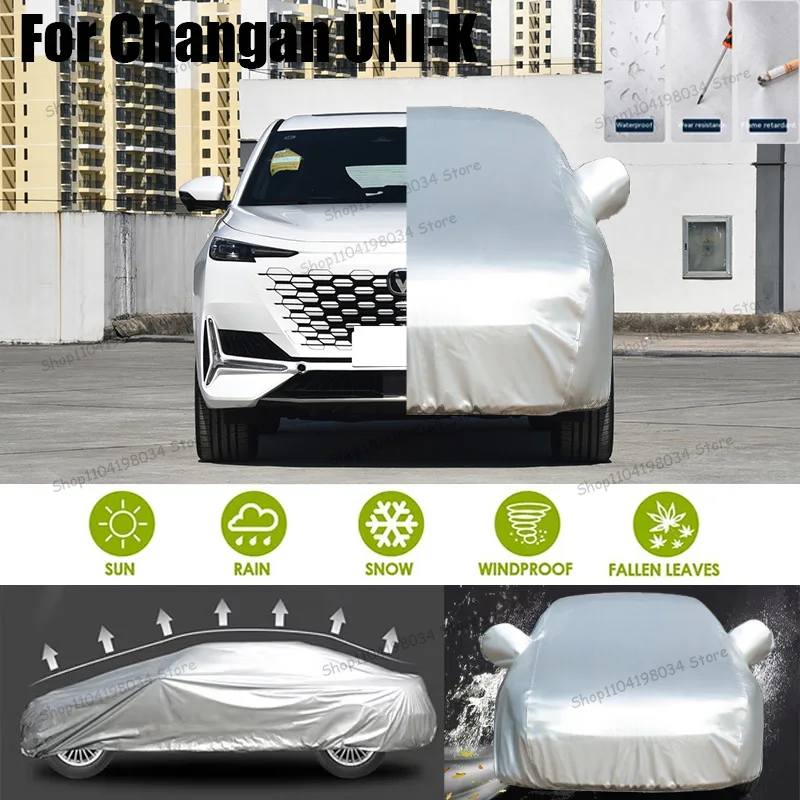 

For Changan UNI-K Auto Anti snow Anti dust Sunscreen Anti-uv Anti peeling paint And Anti Rainwater 210t car cover Car cover