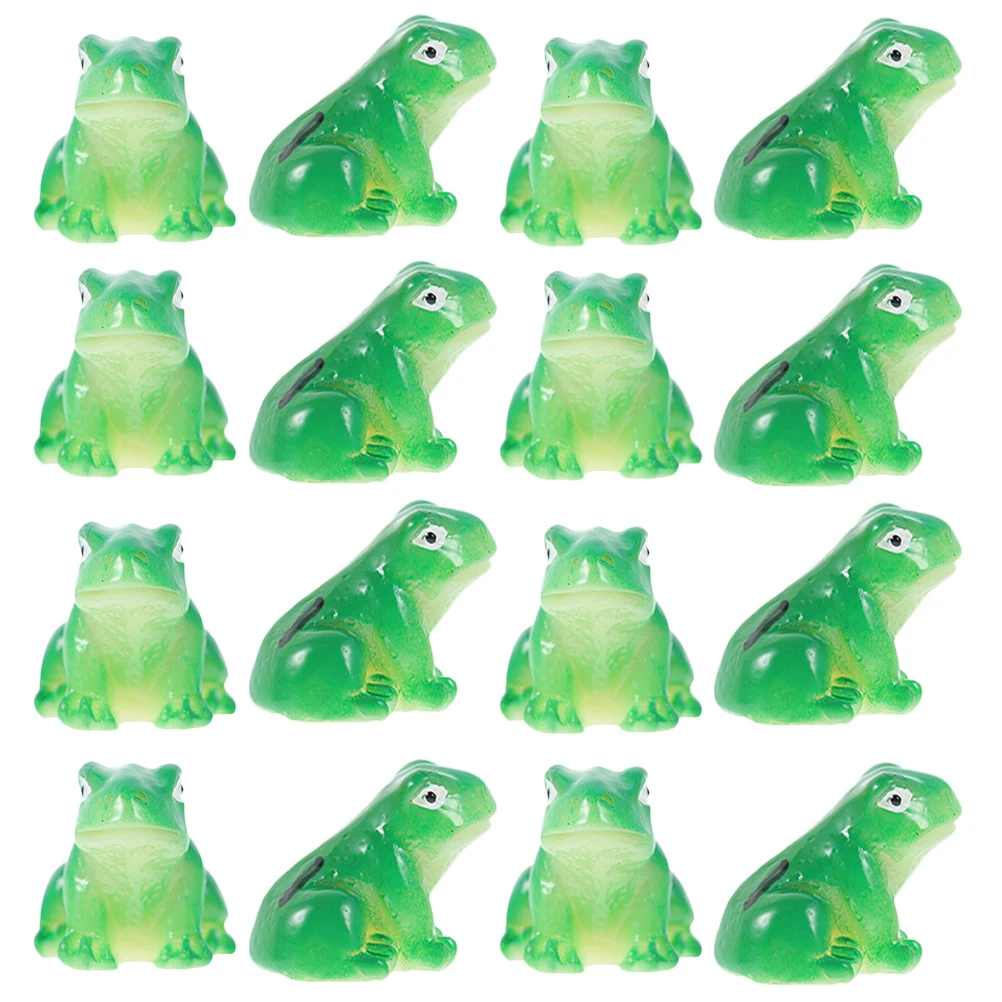 

25Pcs Mediterranean Style Frog Resin Miniatures Compact Size Home And Outdoor Garden Decorations