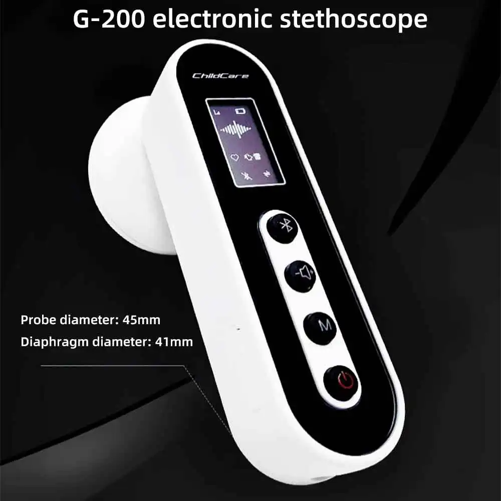 Electronic Bluetooth Medical Stethoscope Cardiopulmonary Recording Stethoscope 60 Times Sound Stethoscope Doctor Health Care