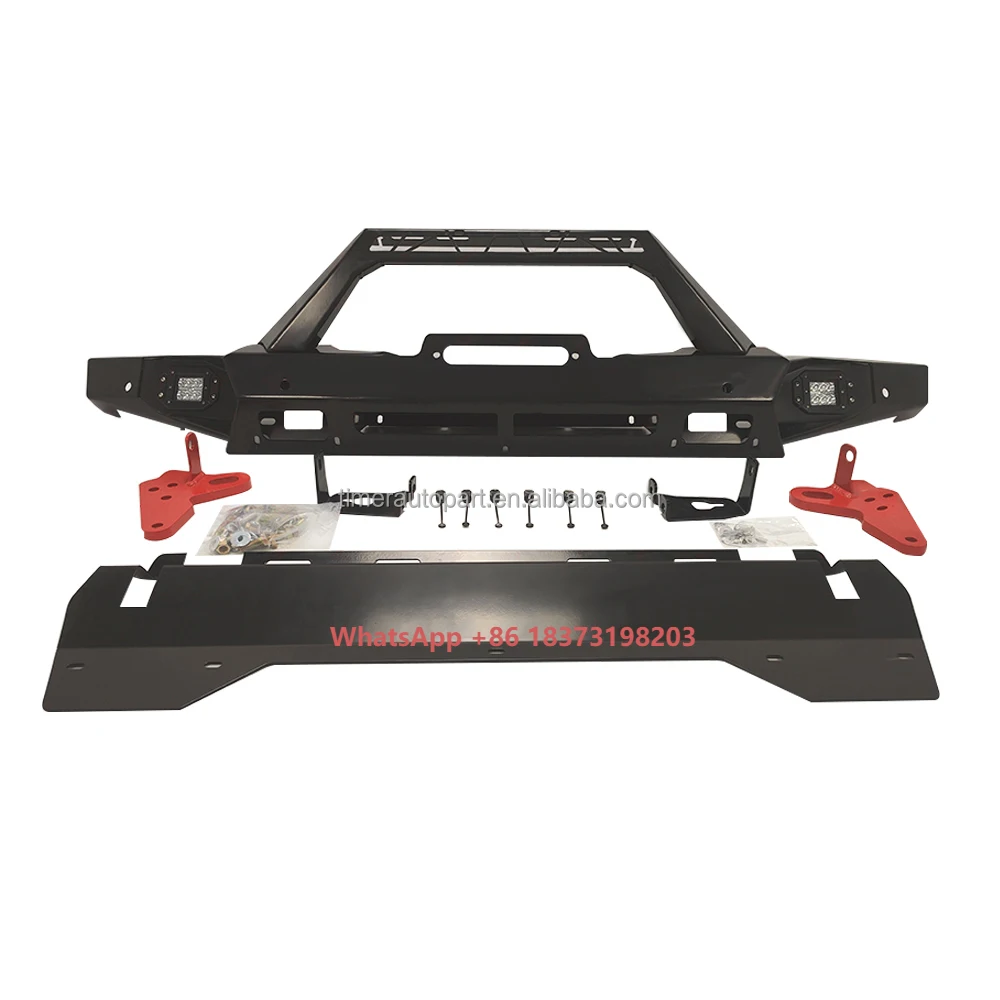4X4 Steel Offroad 2020 Gladiator Bullbar Bar Front Bumper Off-Road Modification Collision Prevention(Winch Not Include)