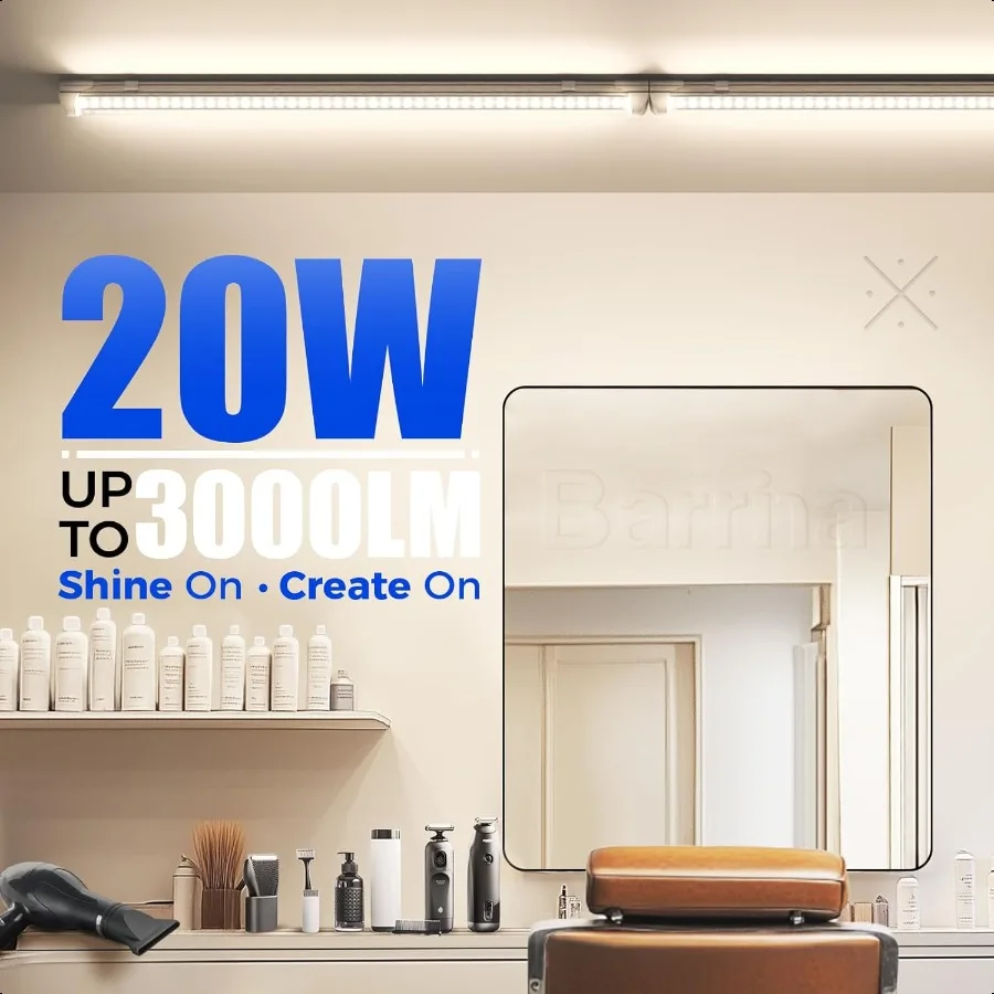 2FT LED-winkellicht 4000K 20W 3000LM Heldere deksel Koppelbare LED-buisverlichting V-vorm Geïntegreerde T8 LED-verlichting LED-plafondverlichting