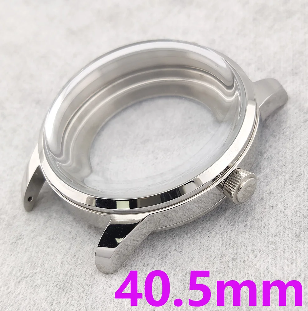 40.5mm Case NH Case35 NH Case 38 Watch Case Stainless Steel ​Arch Glass Tra Waterproof Case Suitable For 35/36/38 Movement