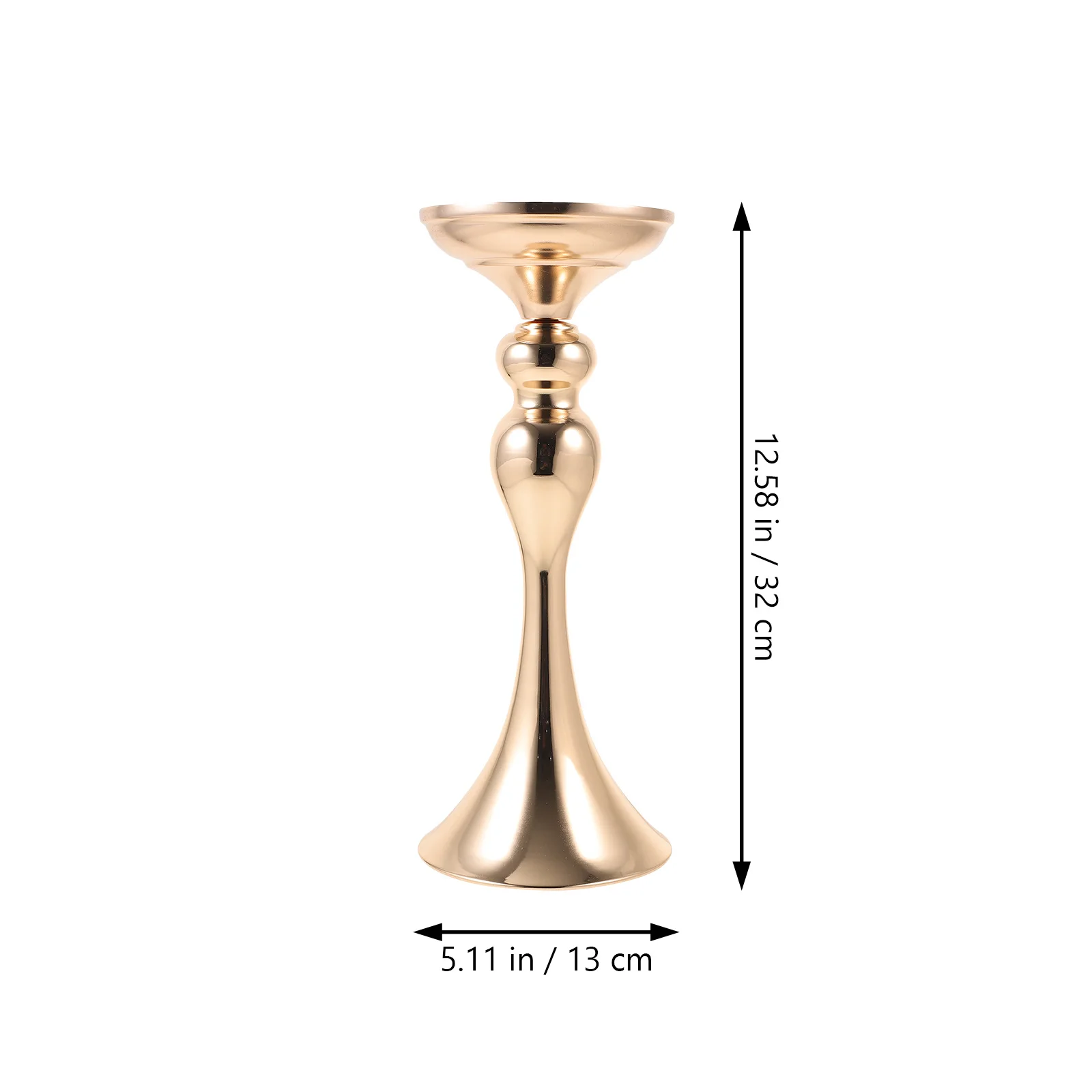 

Table Flower Vase Decor Metal Tall Vase For Home Wedding Centerpiece Dining Room Living Office Shelves Windowsill