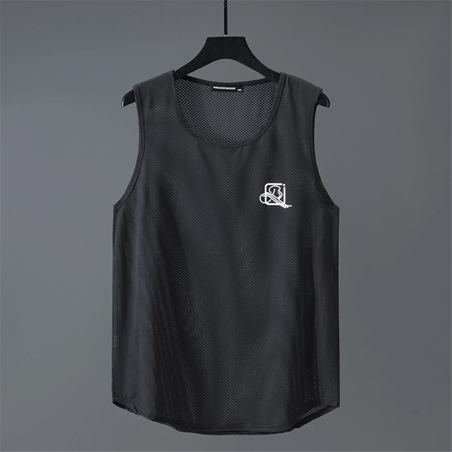 Summer Tank Tops Men Plus Size 10XL 11XL Summer Breathable Vest Solid Color Running Vest Male Tank Tops Big Size 11XL