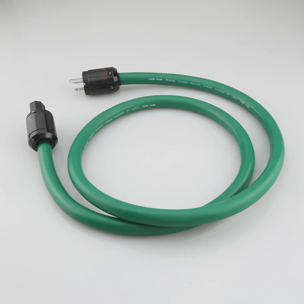 P108 HIFI ทองแดงชุบเงินสายไฟสายไฟ EU US Plug AC Cable Line