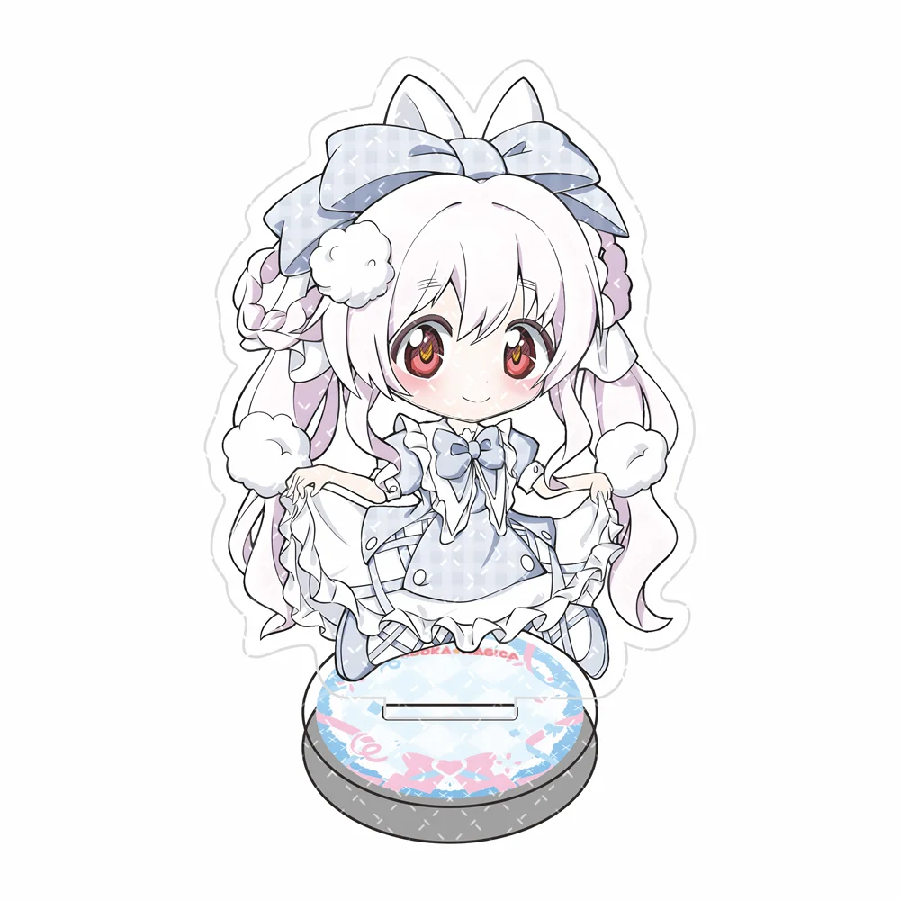 Puella Magi Madoka Magica 10cm Angel Chibi Acrylic Stand Figure Keychain Anime Tabletop Decor Collectible Ornament Gift for Fans