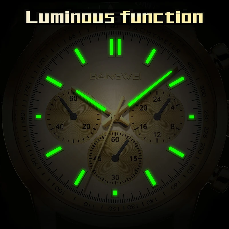 BANGWEI Лучшие роскошные часы мужские LIGE модные повседневные многофункциональные мужские часы водостойкие светящиеся кварцевые наручные часы Reloj Hombre