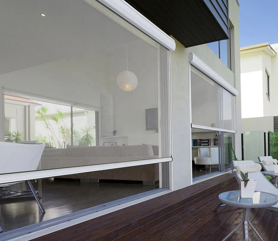 Customized Outdoor  Roller Blinds   Clear Vinyl PVC  Material Rain Roll up and Down  Patio Window  Use Screen Blinds Customizabl