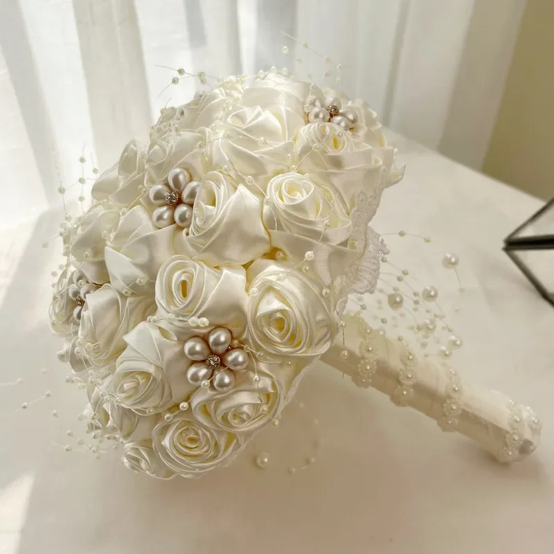 Wedding dress Bride heavy industry hand bouquet finished diamond bouquet wedding photo