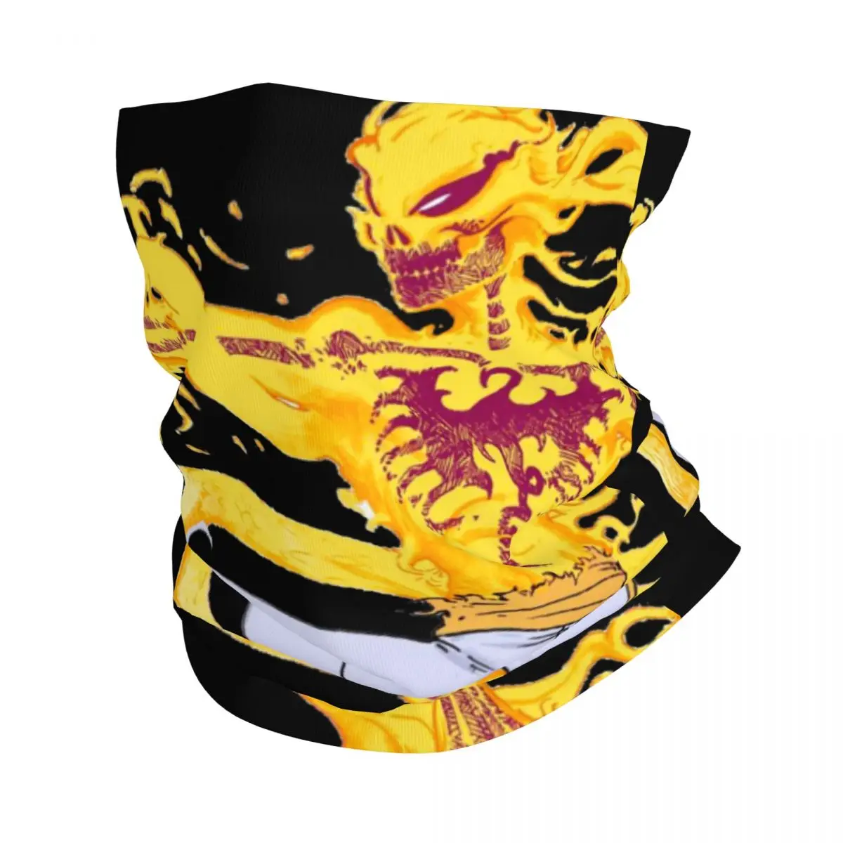 Yellow Dragon Bandana Neck Gaiter Printed Motocross Marvels Iron Fist Face Scarf Multifunctional Headwear Cycling