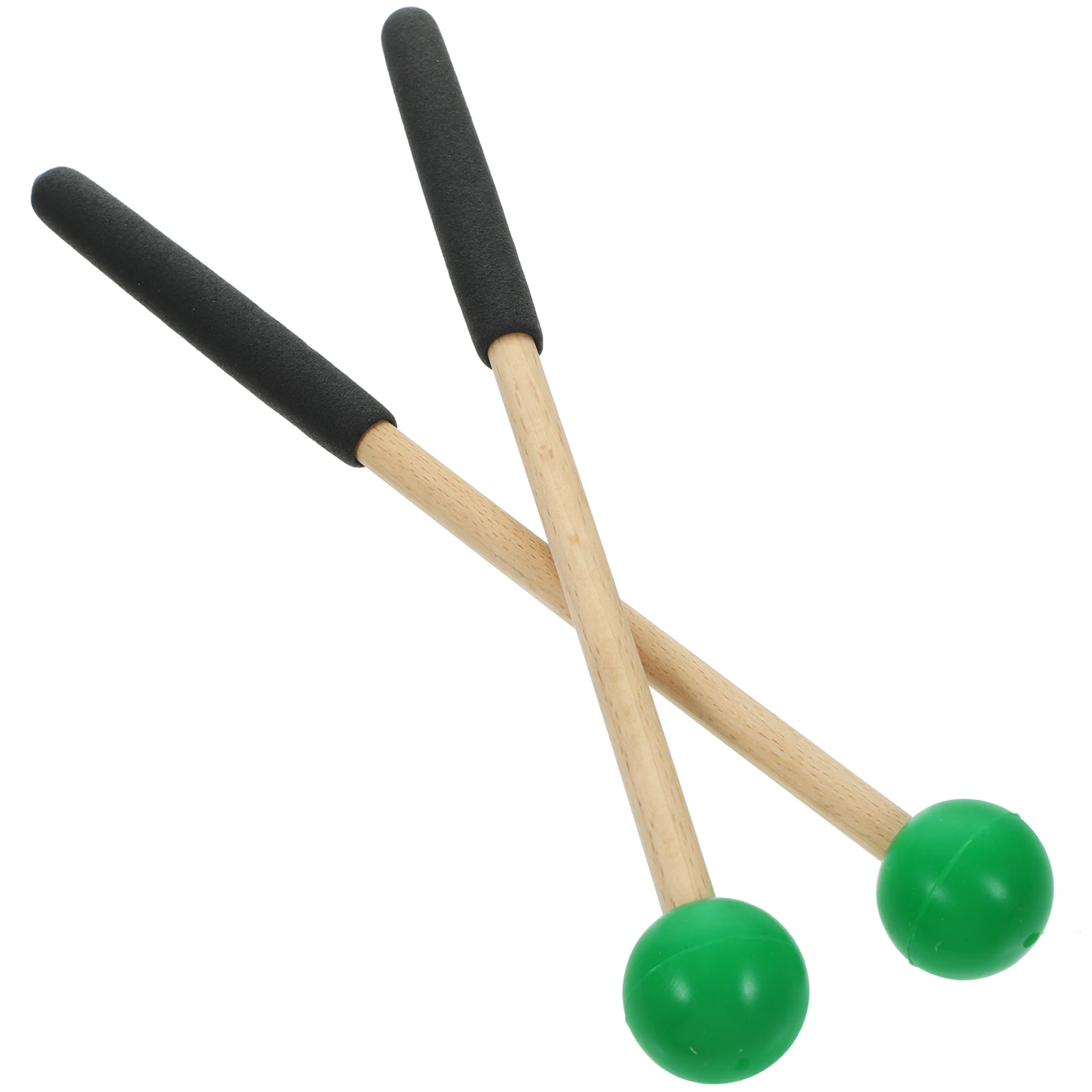 

Marimba Drumsticks Kids Musical Instruments Green Rubber Mallets Wood H Lightweight Small Size Percussion Practical Easy
