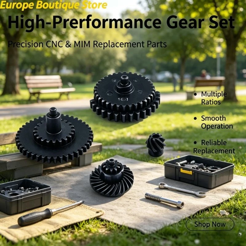 New Broad‑Range CNC Gears 8‑24, Offset‑pin Straight‑tooth & Spiral Motor Pinion, Bevel Modified Replacement Gear Parts