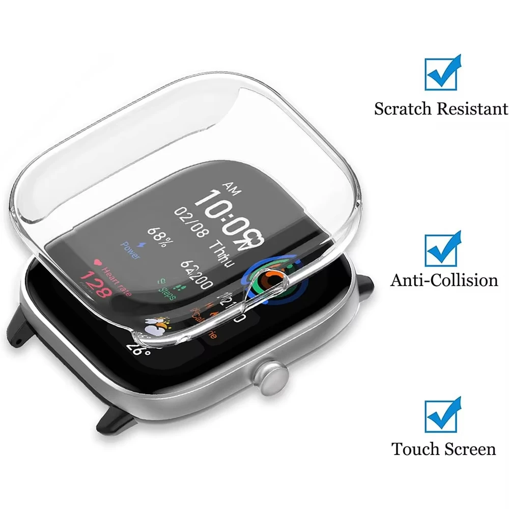 Case For Huami Amazfit GTS 4 Mini Watch Cover Screen Protector All-around Bumper For GTS4 Mini Accessories TPU Protective Shell