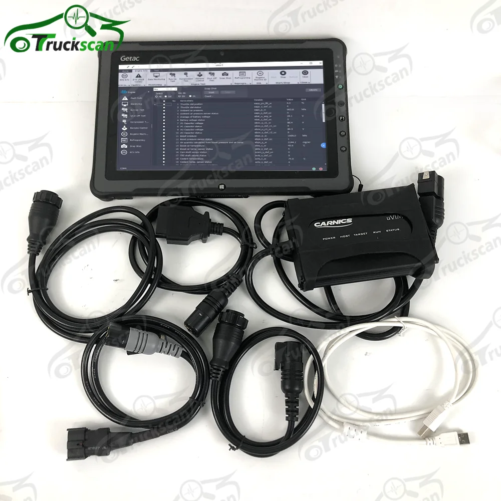 2024 Diagnostic tool for Doosan Diagnostic Scanner kit Heavy Duty uvim Communication Interface Loader Diagnosis+F110 tablet