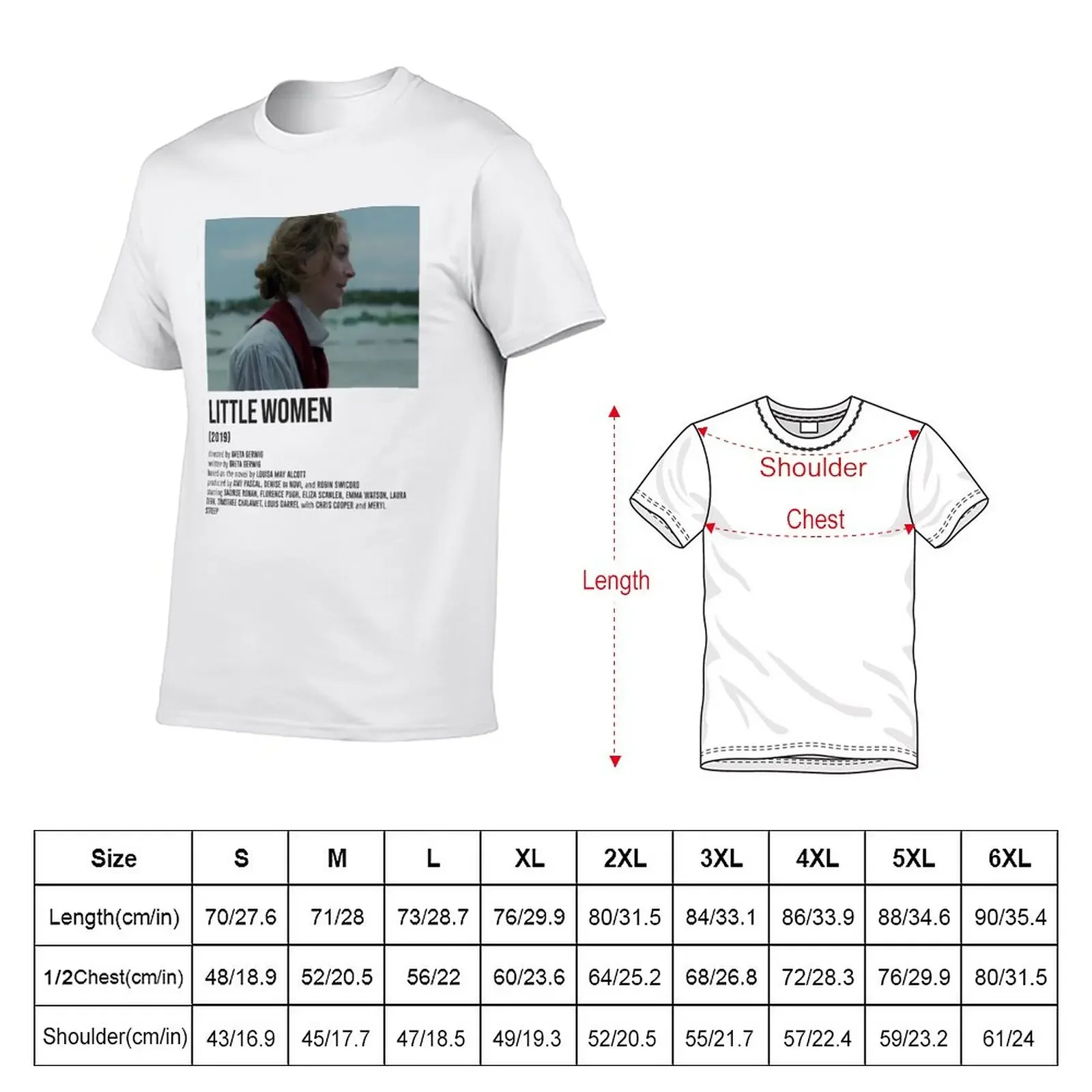 New LITTLE WOMEN jo on the beach POSTER T-Shirt aesthetic clothes oversized t shirt Oversized t-shirt Men's clothing