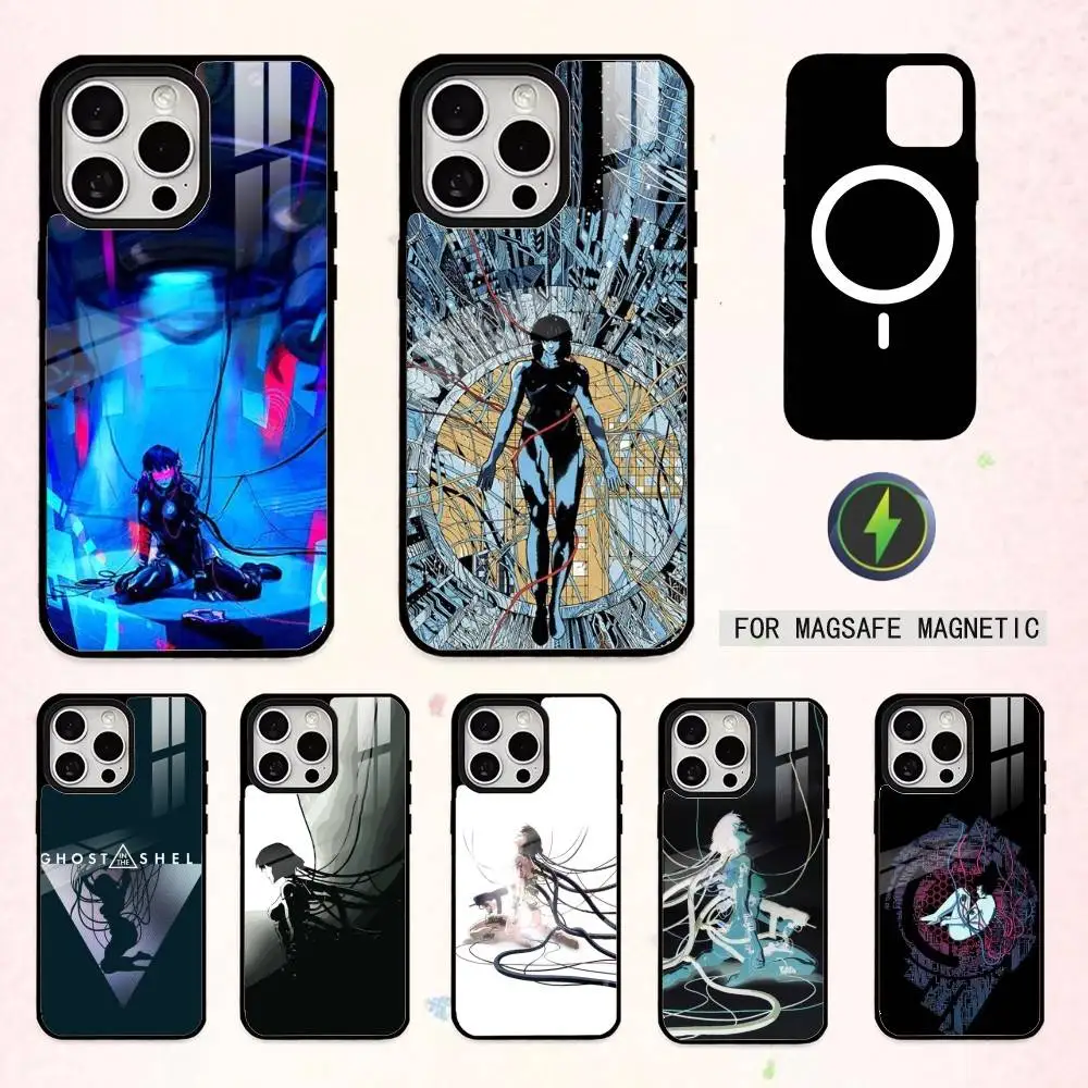 

G-Ghost in the S-Shell Phone Case For iPhone17,16,15,14,13,12,11 Plus,Pro Max Magnetic For Magsafe Wireless Charging