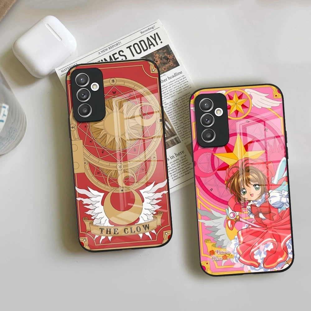 Card Captor SAKURA Cartoon Phone Case for Samsung S24 Ultra S23 Fe S22 S20 S21 Galaxy A54 A34 A24 A53 M54 Note 20 Glass Cover