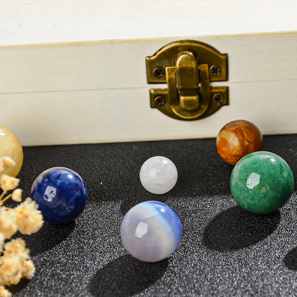 9pcs/set Nine Planet Crystal S - Healing Crystal Set ulasan dan harga