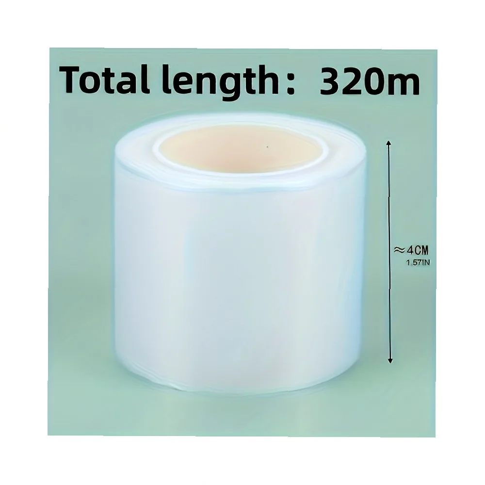 Self-Adhesive Elastic Tape 320M for Grafting, Plant Repair, Bottle Sealing, Tattoo Stencil, Multipurpose