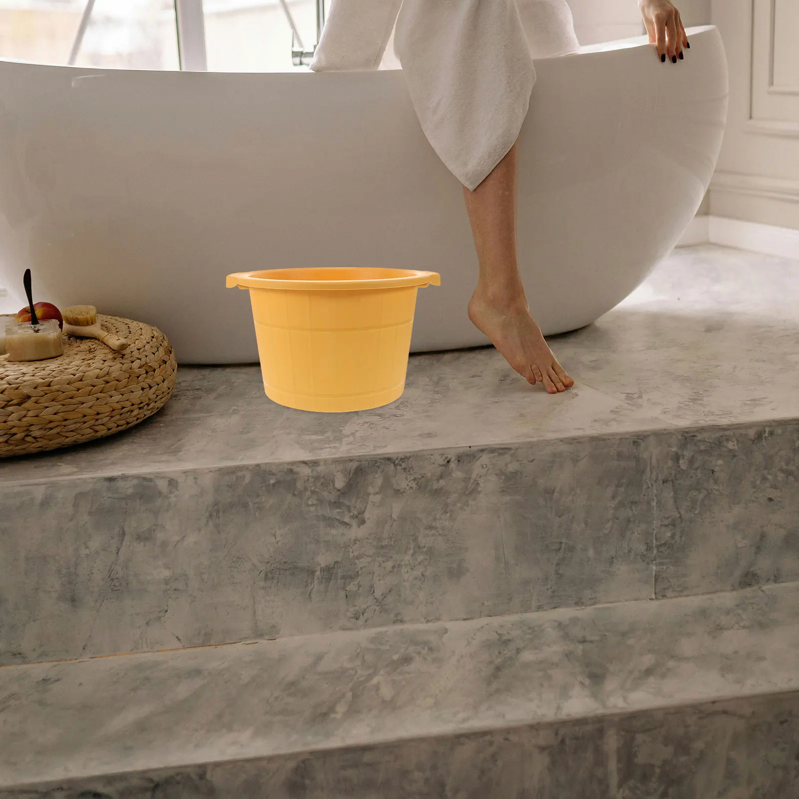 

Multifunctional Foot Bath Tub Massage Points Deep Soaking Basin For Large Plastic Washing Pan Durable Foot Care
