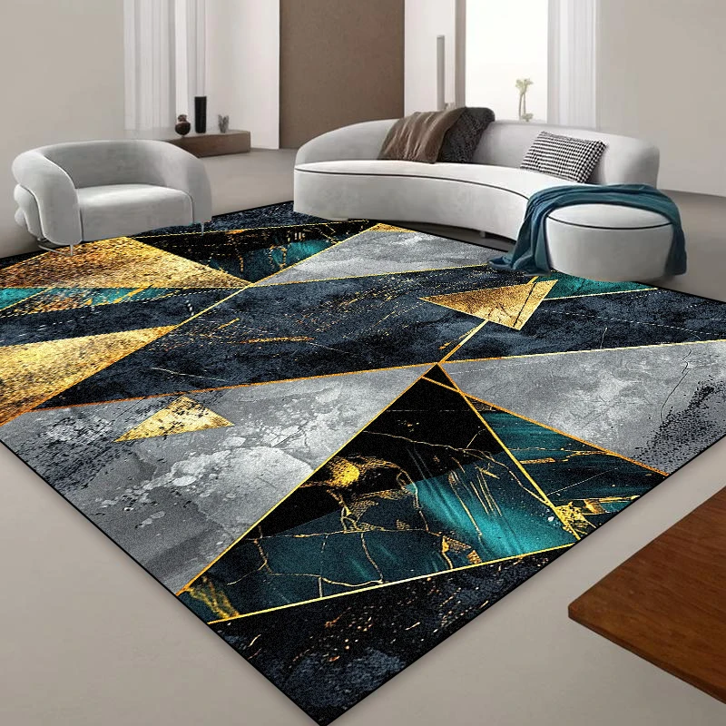 Modern Luxury Carpets for Living Room Large Area Geometric Abstraction Rugs Bedroom Cloakroom Decoration Rugs Coffee Table Mat