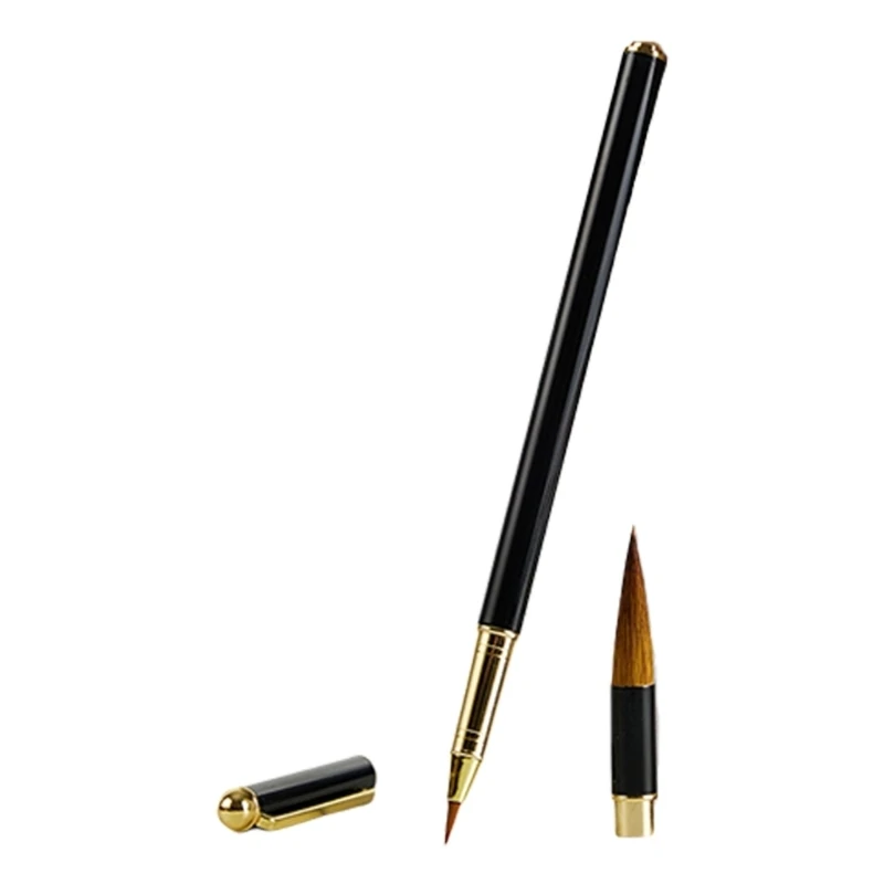 Brush Pen Set Regular Script Writing Brush with Inks Converter and 4 Inks Cartridges for Writing Painting