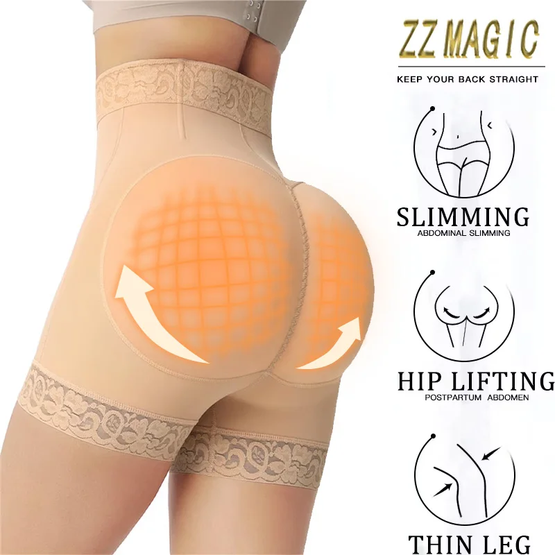 Women Shapewear Tummy Control Zipper Panties High Waist Girdle Shorts Seamless Waist Trainer Body Shaper Butt Lifter Underwear