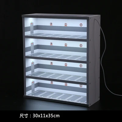 1:64 Underground Parking Lot  4 Layers Display Cabinet For Model Car Storage Box Scene Decoration