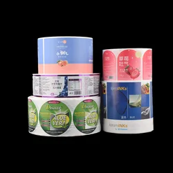 Customized Waterproof Body Oil Bottle Adhesive Stickers 500ML Shampoo Packing Labels with Gold or Silver Foil