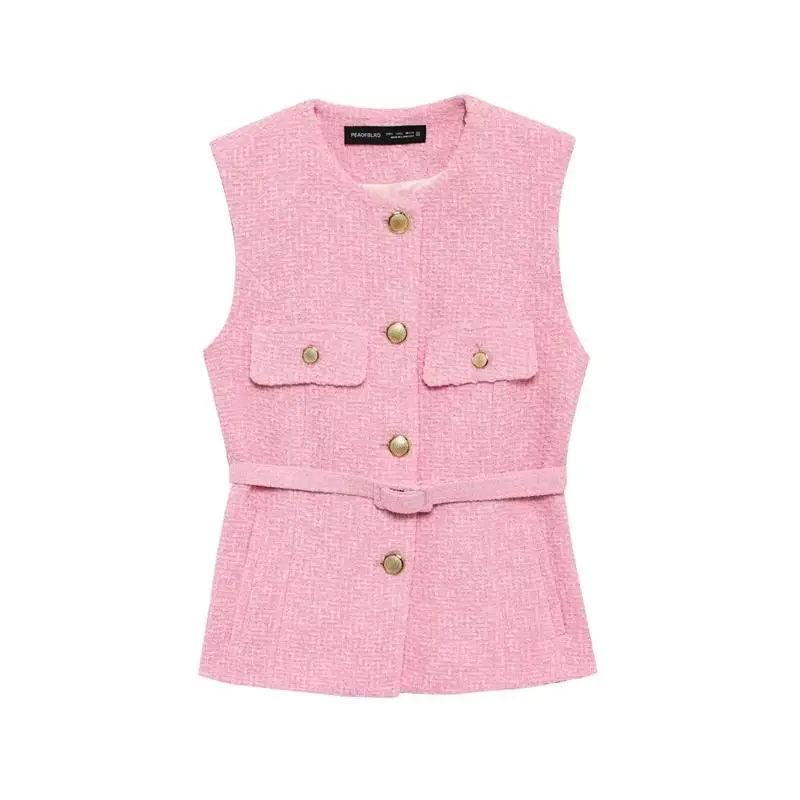 Vest Jacket Spring Women's 2025 New Chic Simple Slim Women's Jacket Vest Fashion Youth Elegant Vest image 6