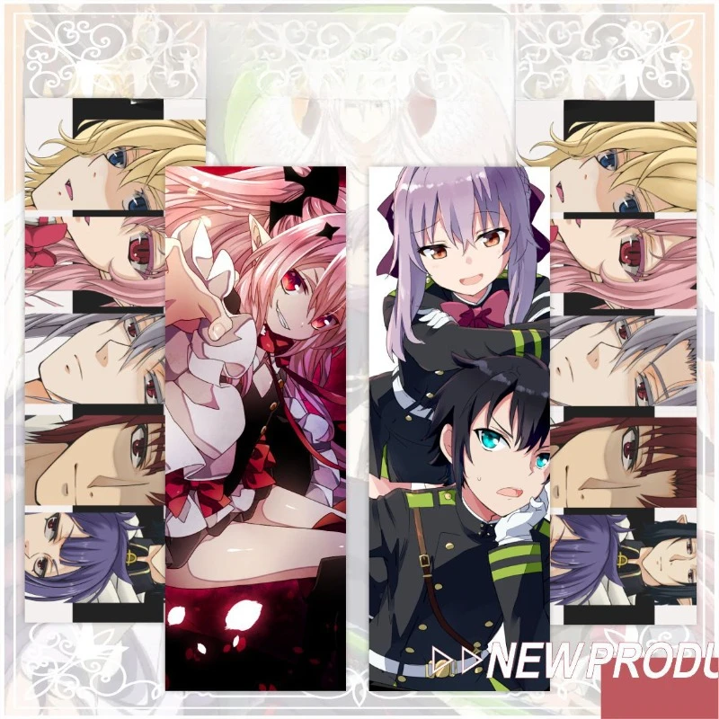 20X6.7CM Hiro Yuuichi Satsuki Hibari Luca Werthka Popular Anime Peripheral Double-sided Bookmarks and Exquisite Laser Tickets