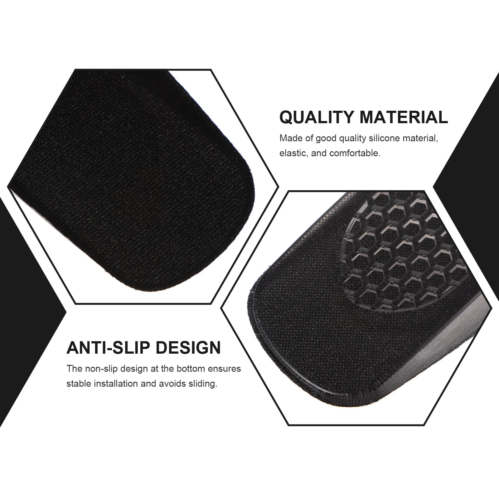 

4 Pcs Heightening Insoles Shoe Invisible Increasing for Sports Lift Silica Gel Increased Man Supple
