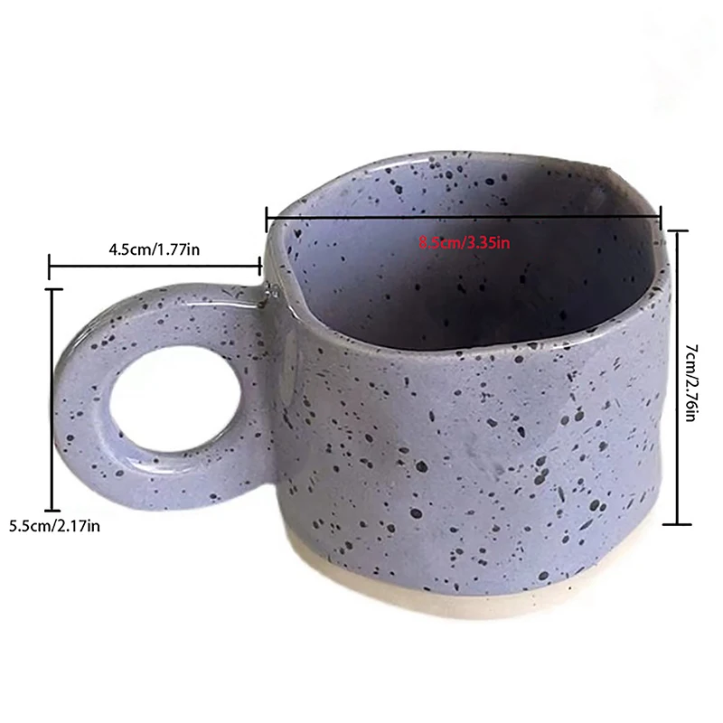 450ML Multiple Colors Ceramic Coffee Mug Creative Nordic Handmade Cup Ring Handle Ceramic Mugs For Coffee Porcelain Mug Beer Cup