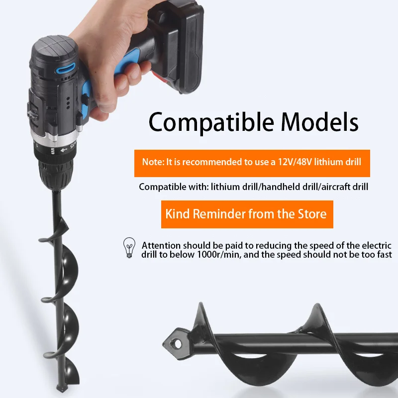 

Garden plant drill bit, 3/8 "hexagonal drive cement board drill bit, used for planting, drill bit seeder