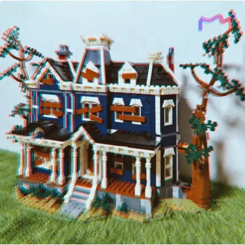 Hot Movie Model Building Kits Creel House Building Blocks 2593pcs Stranger Christmas Birthday Toy for Family Decor Gift