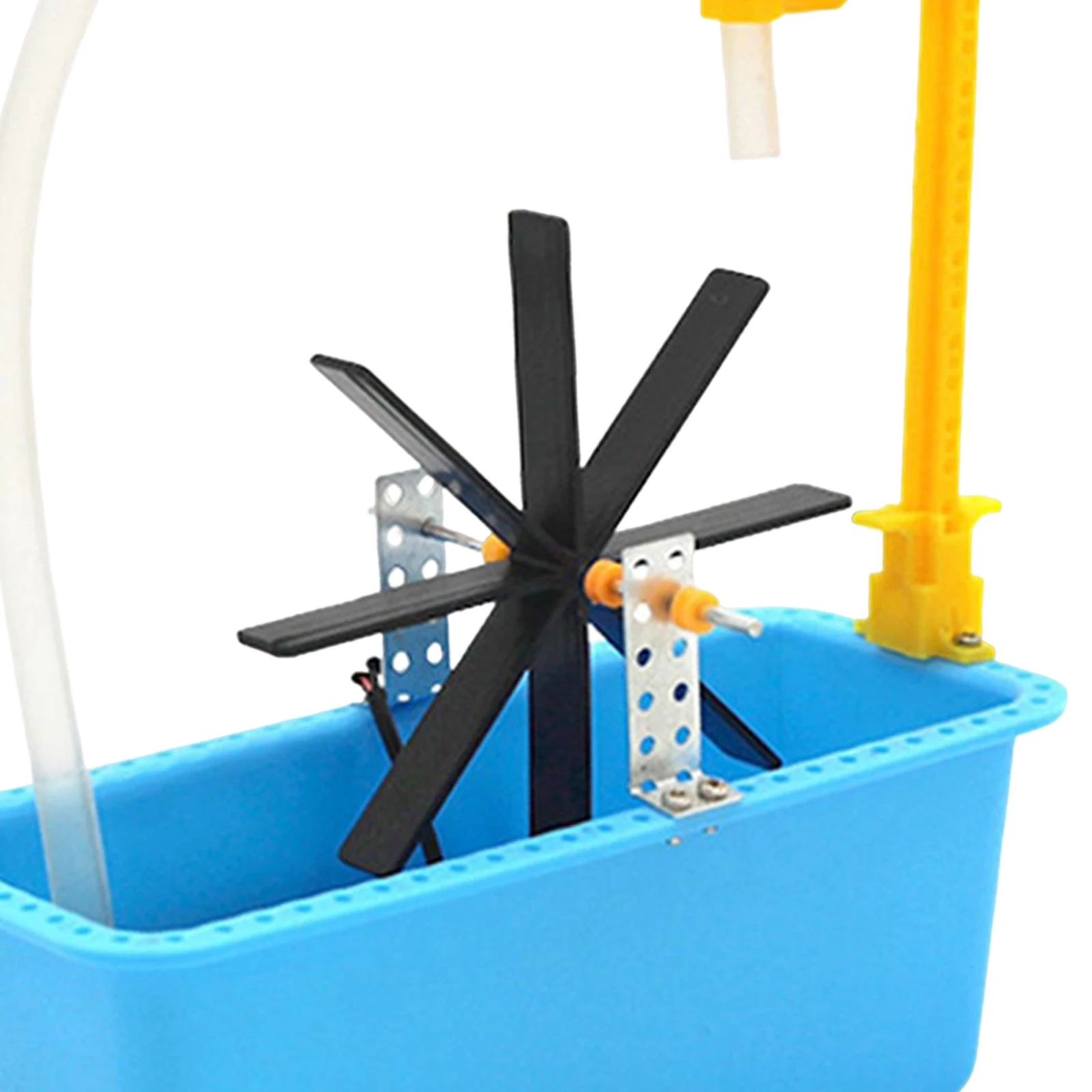 Jouet d\'assemblage de roue à eau simulée bricolage pour enfants, kit d\'expérimentation scientifique, circuit électrique, puzzle, production