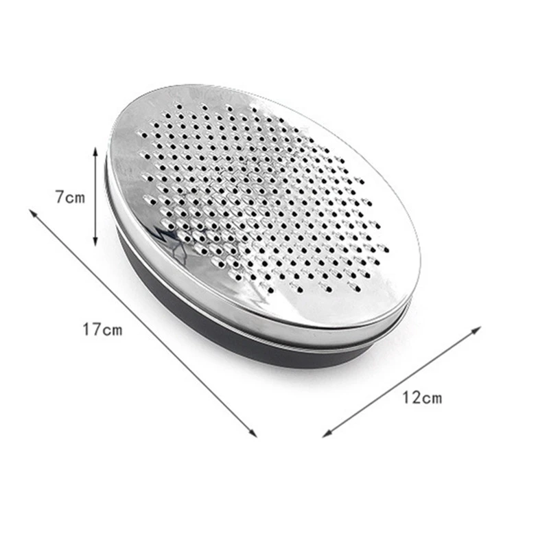 Stainless Steel Storage Graters Double-sided Ginger Grater Multifunctional Storable Cheese Shredder Kitchen Vegetable Fruit Tool