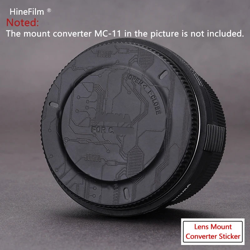Hinefilm Skin для адаптера sigma mc 11, наклейка на объектив, защитная пленка Sigma MC-11, обертка для объектива, кожа адаптера mc11