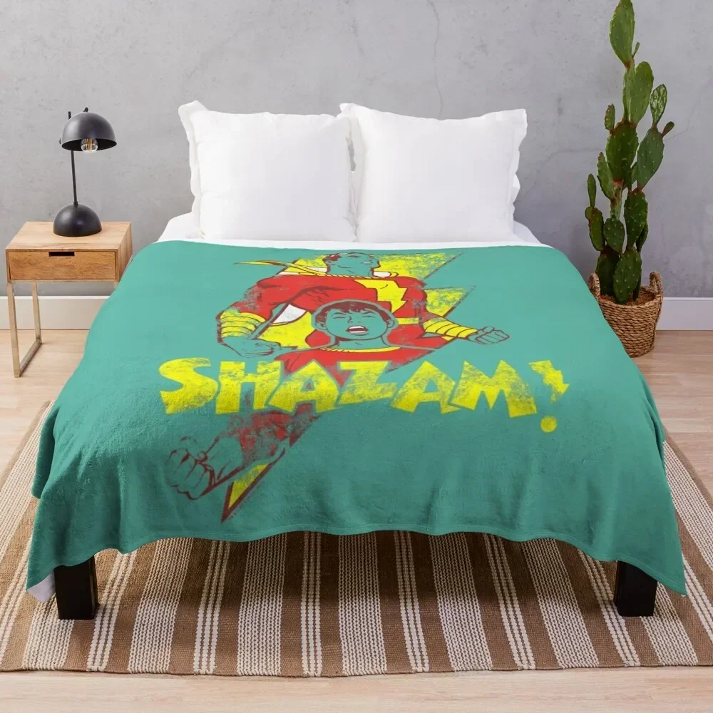 

Shazam! Transformation Throw Blanket Flannel Soft Plush Plaid Cute Blankets