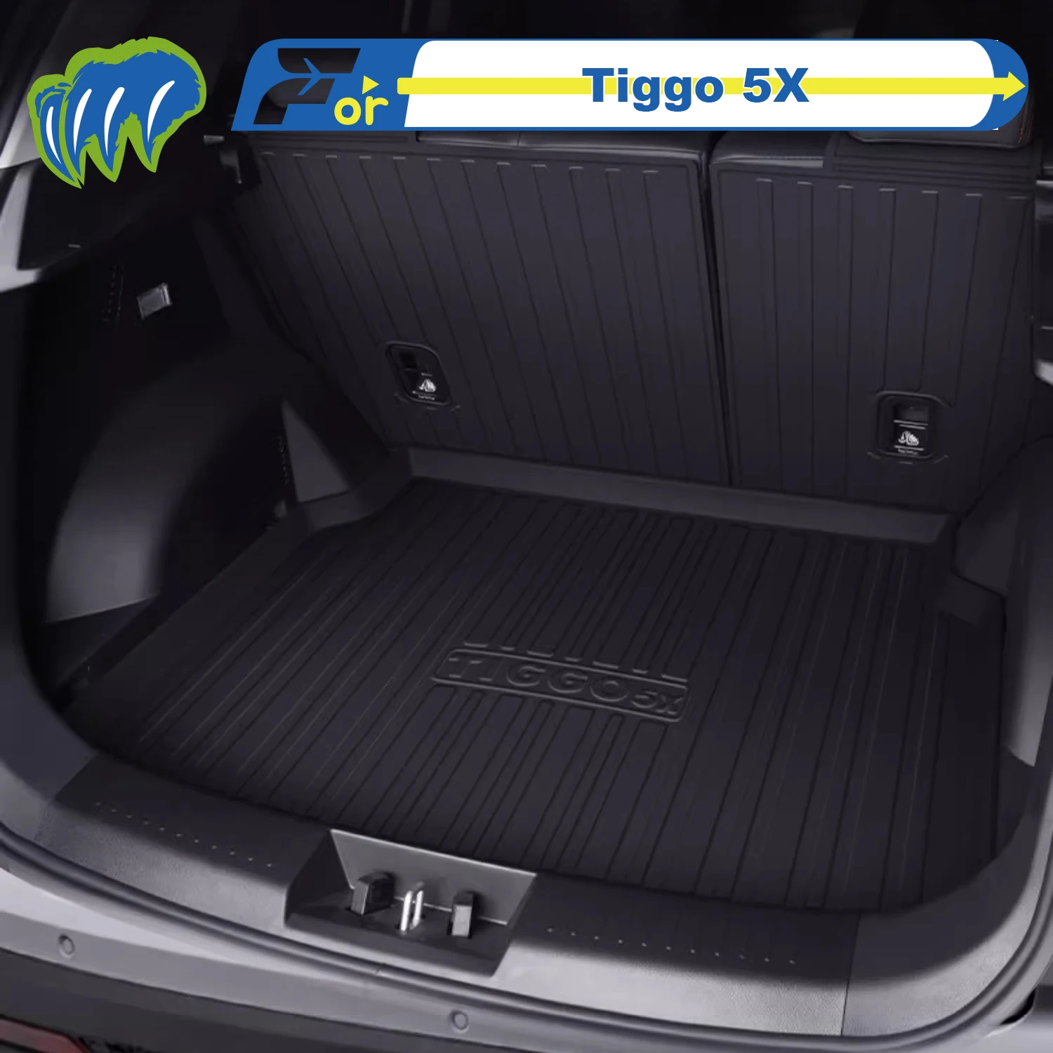 

For Chery Tiggo 5X 2014-2025 Custom Fit TPE Car Trunk Mat Cargo Mat 3D Shaped Laser Measured Trunk Liners Rear Trunk Mat