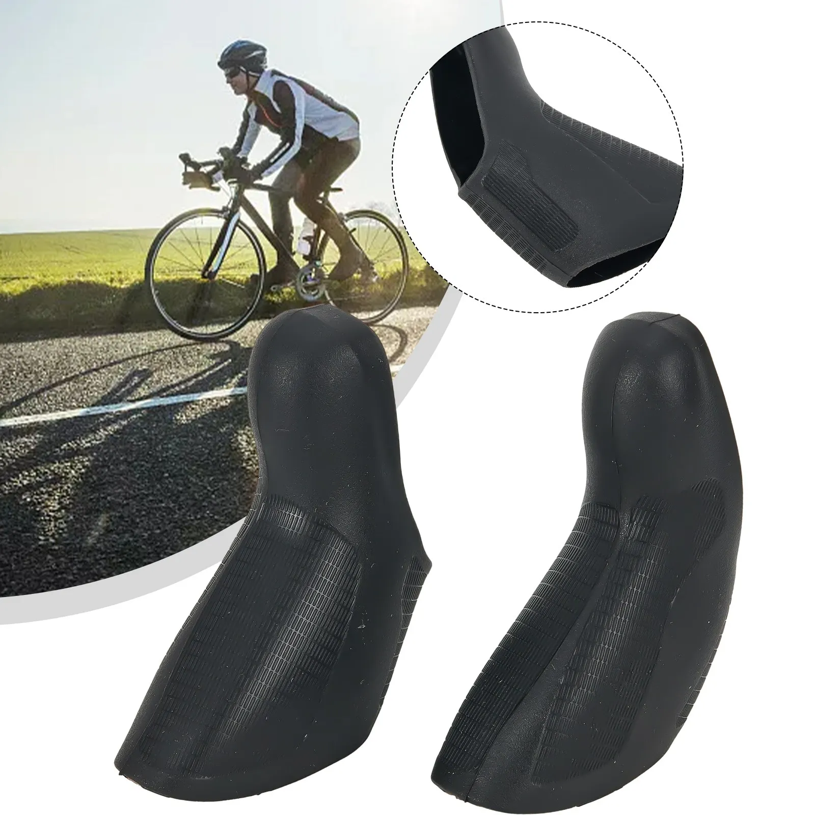 Bicycle 2x11 Speed Brake Levers Hoods Cover For-SRAM Rival22 Force22 RED22  Bicycle Silica Gel Black Brake Levers Sleeve