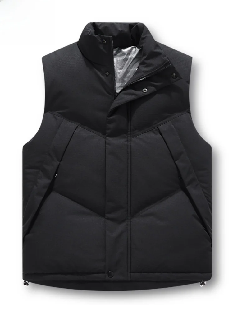 

Paul новый мужской пуховый хлопковый жилет с воротником-стойкой, модный теплый жилет с колючками на плечах, молодежная верхняя одежда, зимнее пальто